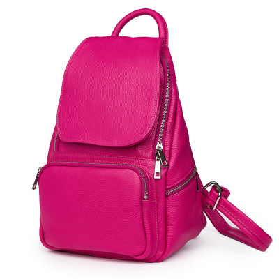 Rucsac din piele naturala Amadeus fucsia